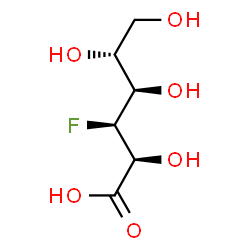 ChemSpider 2D Image | 3-Deoxy-3-fluoro-D-gluconic acid | C6H11FO6