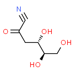 ChemSpider 2D Image | (4S,5R)-4,5,6-Trihydroxy-2-oxohexanenitrile | C6H9NO4