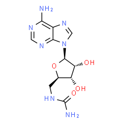ChemSpider 2D Image | 5'-(carbamoylamino)-5'-deoxyadenosine | C11H15N7O4