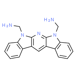 ChemSpider 2D Image | 5,7-bis(aminomethyl)diindolo(2,3-b:3',2'-e)pyridine | C19H17N5