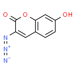 ChemSpider 2D Image | 3-Azido-7-hydroxycoumarin | C9H5N3O3