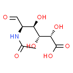 ChemSpider 2D Image | 2-acetamido-2-deoxy-galacturonic acid | C8H13NO7