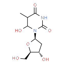 ChemSpider 2D Image | 6-Hydroxythymidine | C10H16N2O6