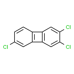 ChemSpider 2D Image | 2,3,6-Trichlorobiphenylene | C12H5Cl3