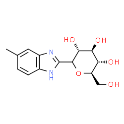 ChemSpider 2D Image | 2-glucopyranosyl-5-methylbenzimidazole | C14H18N2O5