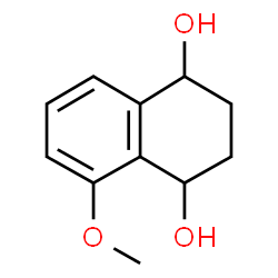 ChemSpider 2D Image | 1,2,3,4-tetrahydro-5-methoxynaphthalene-1,4-diol | C11H14O3