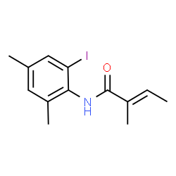 ChemSpider 2D Image | N-(2-iodo-4,6-dimethylphenyl)-2-methylbut-2-enamide | C13H16INO