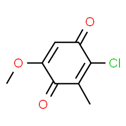 ChemSpider 2D Image | 2-Chloro-5-methoxy-3-methyl-1,4-benzoquinone | C8H7ClO3