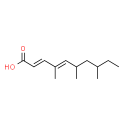 ChemSpider 2D Image | 4,6,8-trimethyl-2,4-decadienoic acid | C13H22O2