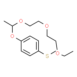 ChemSpider 2D Image | 1-{1-[2-(2-Ethoxyethoxy)ethoxy]ethoxy}-4-(methylsulfanyl)benzene | C15H24O4S