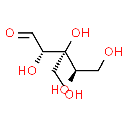 ChemSpider 2D Image | 3-C-(hydroxymethyl)lyxose | C6H12O6