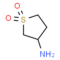 ChemSpider 2D Image | 1,1-dioxidotetrahydro-3-thienylamine | C4H9NO2S