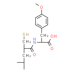 ChemSpider 2D Image | O-Methyl-N-[4-methyl-2-(sulfanylmethyl)pentanoyl]tyrosine | C17H25NO4S