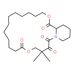 ChemSpider 2D Image | (21S)-1AZA-4,4-DIMETHYL-6,19-DIOXA-2,3,7,20-TETRAOXOBICYCLO[19.4.0] PENTACOSANE | C24H39NO6