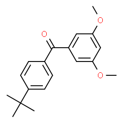 ChemSpider 2D Image | (3,5-Dimethoxyphenyl)[4-(1,1-dimethylethyl)phenyl]methanone | C19H22O3