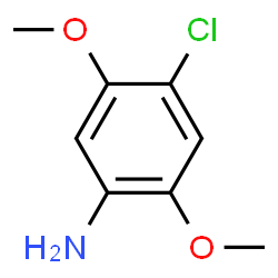 ChemSpider 2D Image | 2,5-Dimethoxy-4-chloroaniline | C8H10ClNO2
