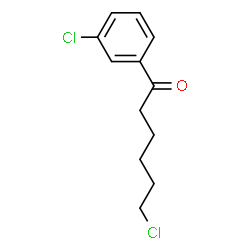 ChemSpider 2D Image | 6-Chloro-1-(3-chlorophenyl)-1-hexanone | C12H14Cl2O
