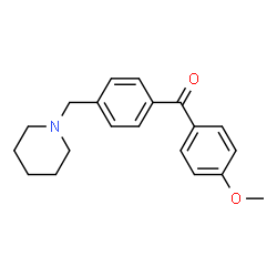 ChemSpider 2D Image | 1-{[4-(4-METHOXYBENZOYL)PHENYL]METHYL}PIPERIDINE | C20H23NO2