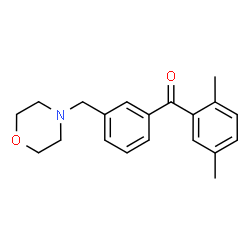ChemSpider 2D Image | 4-{[3-(2,5-dimethylbenzoyl)phenyl]methyl}morpholine | C20H23NO2