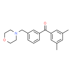 ChemSpider 2D Image | 4-{[3-(3,5-dimethylbenzoyl)phenyl]methyl}morpholine | C20H23NO2
