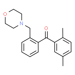 ChemSpider 2D Image | 4-{[2-(2,5-dimethylbenzoyl)phenyl]methyl}morpholine | C20H23NO2