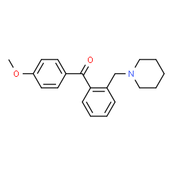 ChemSpider 2D Image | 1-{[2-(4-METHOXYBENZOYL)PHENYL]METHYL}PIPERIDINE | C20H23NO2