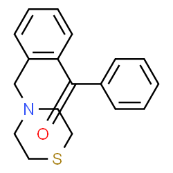 ChemSpider 2D Image | 2-(thiomorpholinomethyl)benzophenone | C18H19NOS