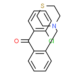 ChemSpider 2D Image | 4-{[2-(2-CHLOROBENZOYL)PHENYL]METHYL}THIOMORPHOLINE | C18H18ClNOS