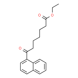 ChemSpider 2D Image | Ethyl 7-(1-naphthyl)-7-oxoheptanoate | C19H22O3