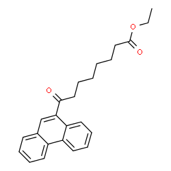 ChemSpider 2D Image | Ethyl 8-oxo-8-(9-phenanthryl)octanoate | C24H26O3