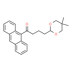 ChemSpider 2D Image | 1-(9-Anthryl)-4-(5,5-dimethyl-1,3-dioxan-2-yl)-1-butanone | C24H26O3