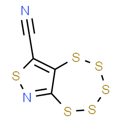 ChemSpider 2D Image | [1,2,3,4,5]Pentathiepino[6,7-c][1,2]thiazole-8-carbonitrile | C4N2S6