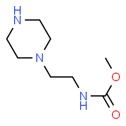 ChemSpider 2D Image | Methyl 2-(piperazin-1-yl)ethylcarbamate | C8H17N3O2