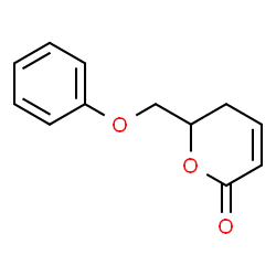 ChemSpider 2D Image | 6-(Phenoxymethyl)-5,6-dihydro-2H-pyran-2-one | C12H12O3