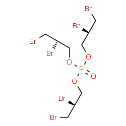 ChemSpider 2D Image | (2R)-2,3-Dibromopropyl bis[(2S)-2,3-dibromopropyl] phosphate | C9H15Br6O4P