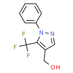 ChemSpider 2D Image | (1-Phenyl-5-(trifluoromethyl)-1H-pyrazol-4-yl)methanol | C11H9F3N2O