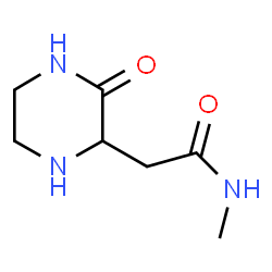 ChemSpider 2D Image | N-Methyl-2-(3-oxo-2-piperazinyl)acetamide | C7H13N3O2
