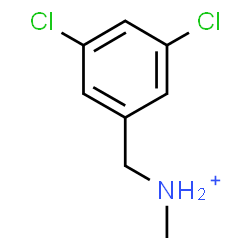 ChemSpider 2D Image | (3,5-Dichlorophenyl)-N-methylmethanaminium | C8H10Cl2N