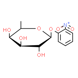 ChemSpider 2D Image | 2-Nitrophenyl 6-deoxy-beta-D-galactopyranoside | C12H15NO7