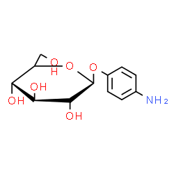 ChemSpider 2D Image | 4-Aminophenyl beta-D-glucopyranoside | C12H17NO6