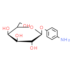 ChemSpider 2D Image | 4-Aminophenyl beta-D-galactopyranoside | C12H17NO6