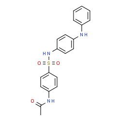 ChemSpider 2D Image | N-{4-[(4-Anilinophenyl)sulfamoyl]phenyl}acetamide | C20H19N3O3S