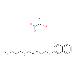 ChemSpider 2D Image | 3-Methoxy-N-{2-[2-(2-naphthyloxy)ethoxy]ethyl}-1-propanamine ethanedioate (1:1) | C20H27NO7