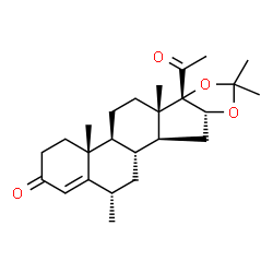 ChemSpider 2D Image | 16?,17-isopropylidenedioxy-6?-methylprogesterone | C25H36O4