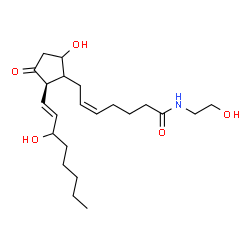 ChemSpider 2D Image | Prostaglandin D2 Ethanolamide | C22H37NO5