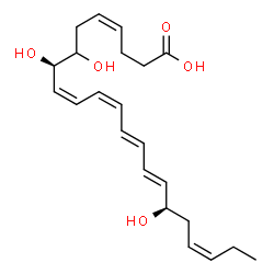 ChemSpider 2D Image | 17(R)-Resolvin D1 | C22H32O5