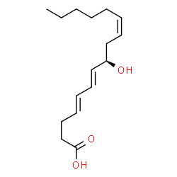 ChemSpider 2D Image | tetranor-12(R)-HETE | C16H26O3