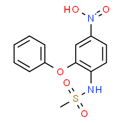 ChemSpider 2D Image | Hydroxy{4-[(methylsulfonyl)amino]-3-phenoxyphenyl}oxido-lambda~5~-azanyl | C13H13N2O5S