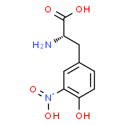 ChemSpider 2D Image | {5-[(2S)-2-Amino-2-carboxyethyl]-2-hydroxyphenyl}(hydroxy)oxido-lambda~5~-azanyl | C9H11N2O5