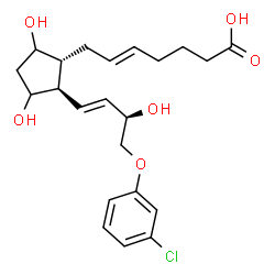 ChemSpider 2D Image | (+)-5-trans Cloprostenol | C22H29ClO6